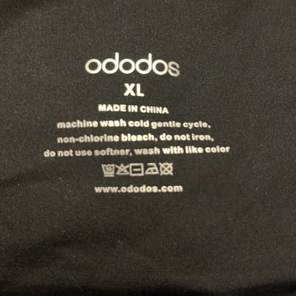 Ododos brand size XL cross waist black yoga leggings- NWT - Picture 5 of 5